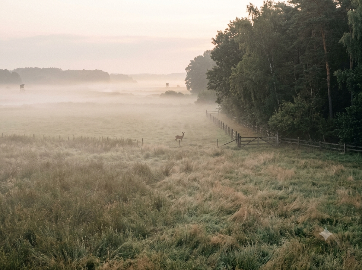 Lehrrevier im Morgennebel